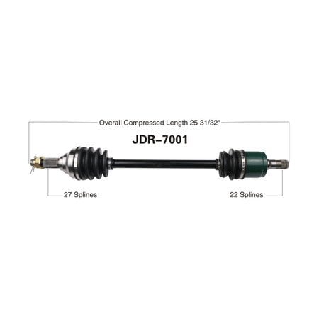 Wide Open OE Replacement CV Axle for GATOR FRONT R XUV625i/825i/855D/MGATOR JDR-7001